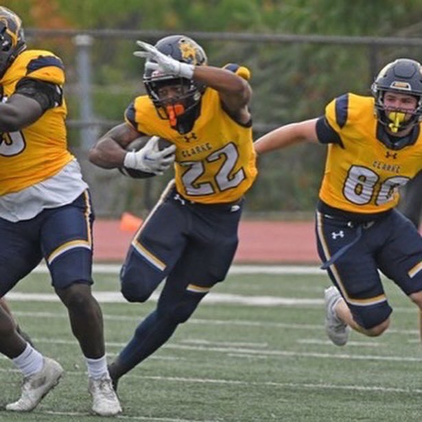 Blessed to receive an offer from Clarke University <a href="/ClarkePrideFB/">Clarke Pride Football</a> <a href="/ClarkeAthletics/">Clarke Pride Athletics</a> <a href="/CoachBillLang/">Bill Lang</a> 
#dmv #DMVfootball #dmvrecruits