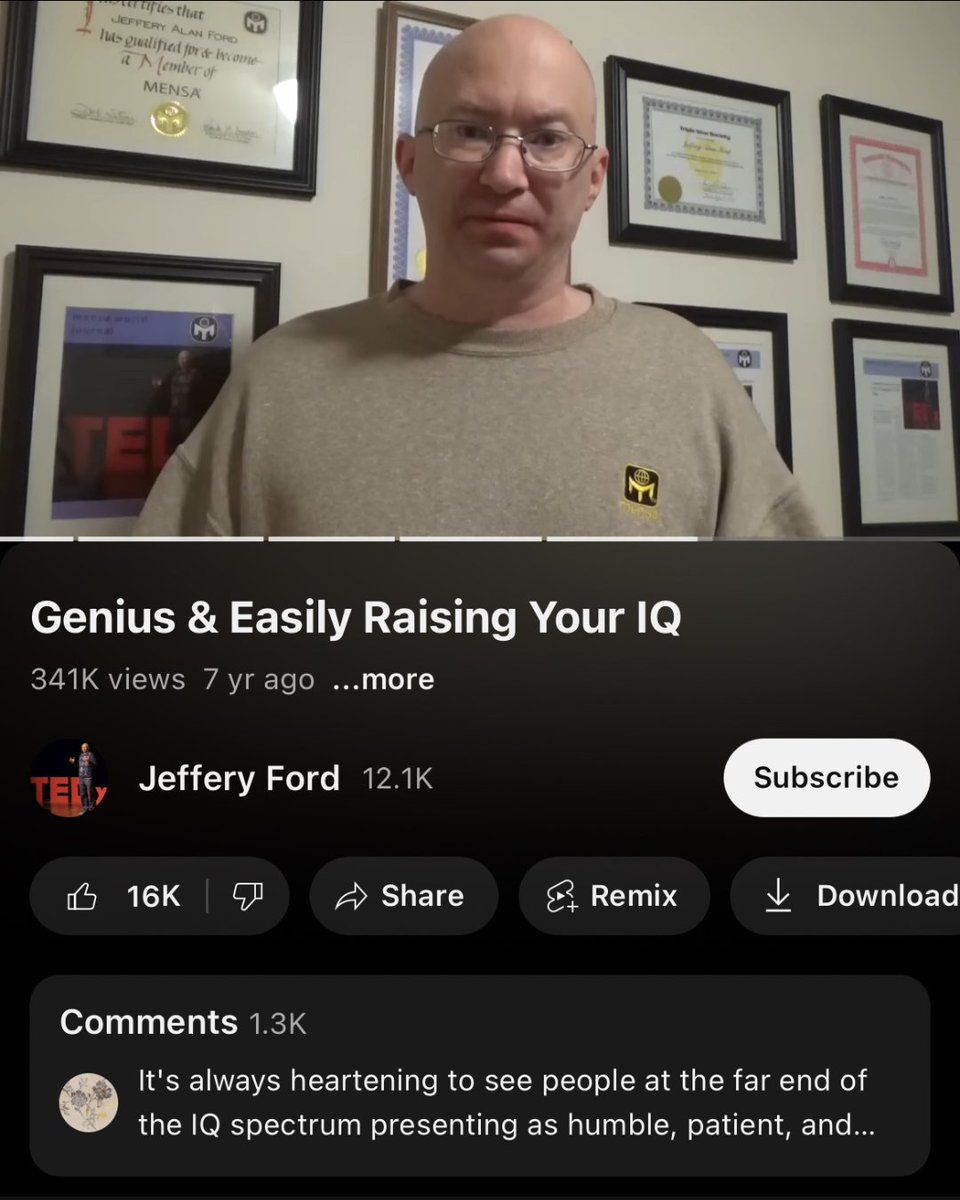 theJayAlto's tweet image. this guy literally won 'genius of the year' in 2016 and has a video explaining how anyone can increase their iq