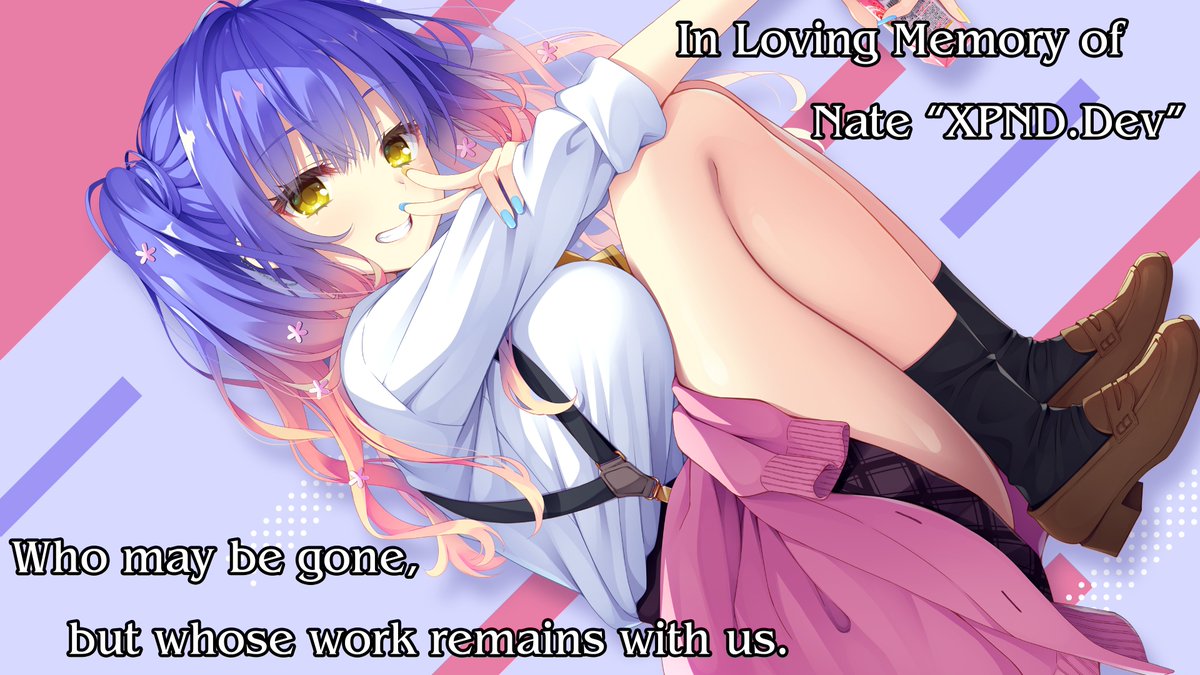 NekoNyanSoft's tweet photo. A bit over a year ago, a community member mentioned he wanted to play Angelic Chaos before he died. He suffered from Dyskeratosis Congenita and didn't have much time. We offered him a QA slot and he accepted. His favorite character was Kurumi.  Rest in Peace, @XpndDev https://t.co/loxIHecDms