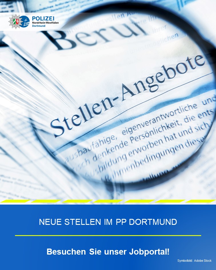 polizei_nrw_do's tweet photo. Sie sind gerade auf der Suche nach einem Job? Oder wollen sich beruflich noch mal neu orientieren?
Dann haben wir vielleicht die passende Stelle für Sie!
Neue Ausschreibungen hier:
https://t.co/aJ28D24E4N
#Polizei #Dortmund #Lünen #genaumeinfall https://t.co/1MRlukOwOq