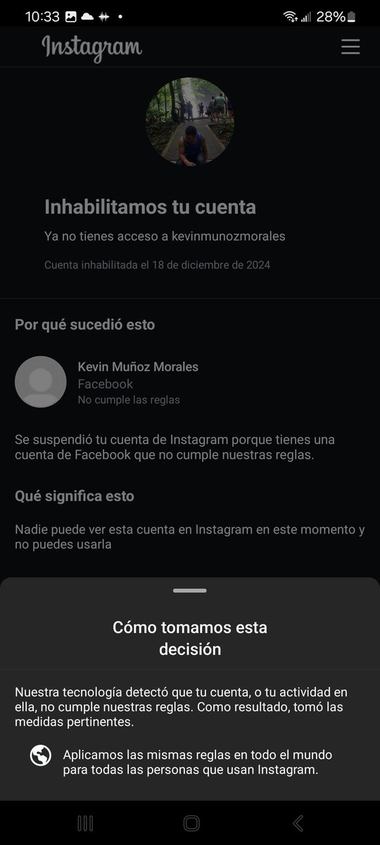 nicakevin's tweet photo. @Meta This is wrong please fix this #metarespond. #metaresponde #metaExplaonthis.  I have been trying yo get thisnresolve sonce Dec 18 https://t.co/Ig6RtC5k7X