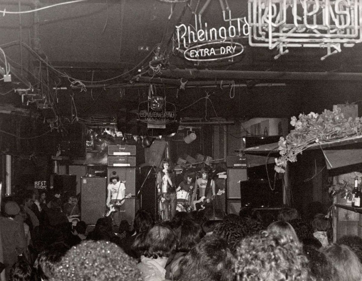 “There was this tacit, pent-up notion of violence in the background, but on stage, they were a lot of fun, in a Saturday-morning cartoon, ‘Hey hey, we’re the Ramones’ way.” - Gary Valentine, former bassist for Blondie

Ramones in 1977, captured by Bob Gruen