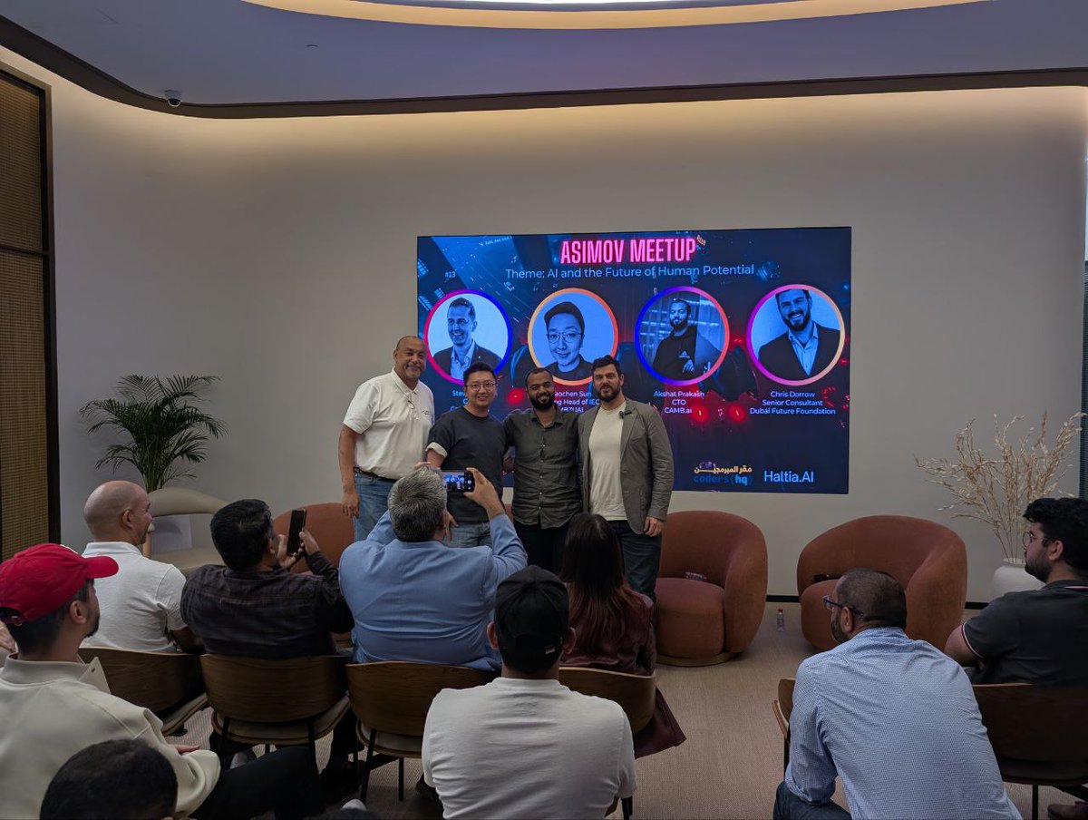 Huge thanks to all who joined ASIMOV AI Meetup #13 tonight. The future is evolving in real-time.

#ASIMOVMeetup