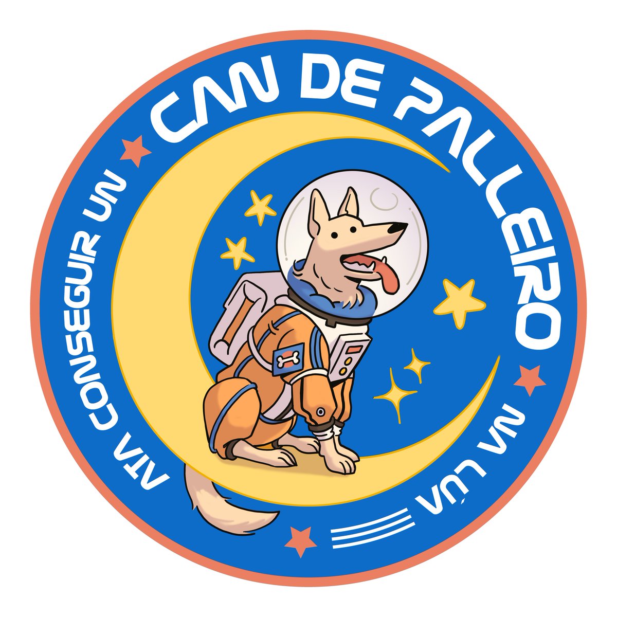 CanKente's tweet photo. 🐺 Un deseño que fixen para ilustrar unha idea da xente do Club de Raza Can de Palleiro, "inspirado" nos parches que levan os traxes dos astronautas 🌍🌠

Unha das cousas que máis disfrutei debuxar o ano pasado! https://t.co/PUwpRh5l4o