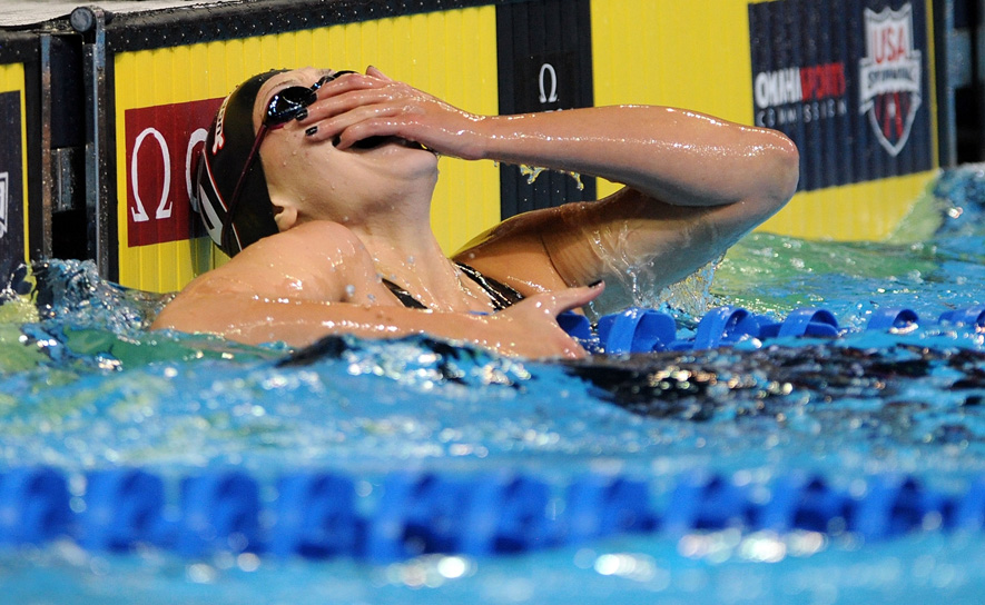 “I definitely feel like there's this alter ego that comes out when I'm when I'm racing, even when I'm training. When it’s turned on, I feel like I'm in a trance and nothing else really exists. I’m able to push myself harder." -- Olivia Smoliga