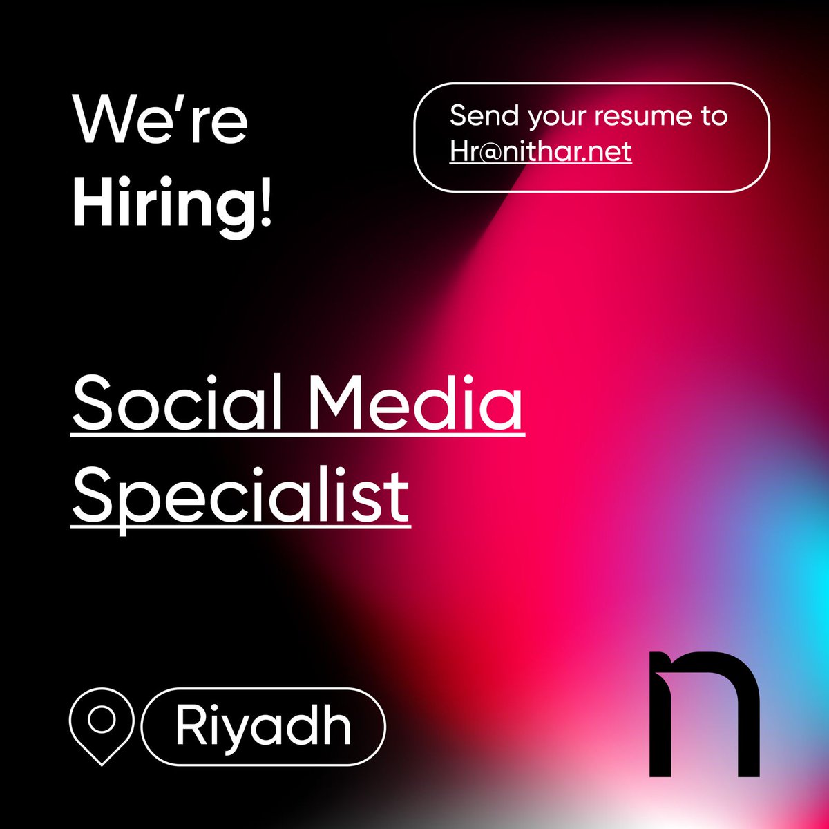 nitharagency's tweet image. We're Hiring!  

Send your resume to: Hr@nithar.net