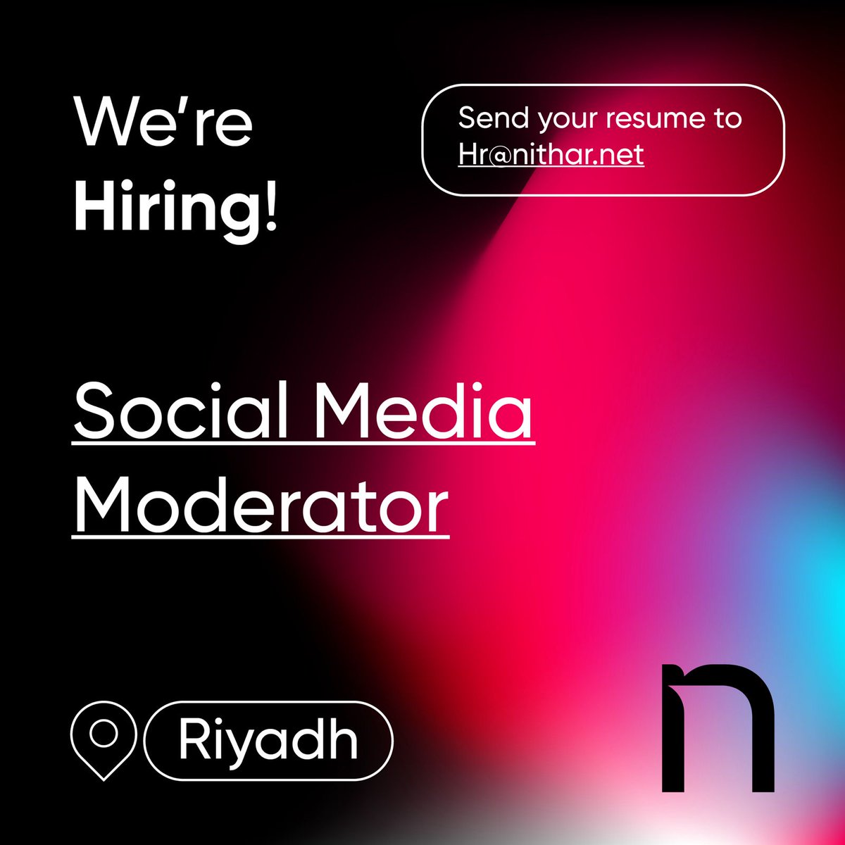 nitharagency's tweet image. We're Hiring!  

Send your resume to: Hr@nithar.net