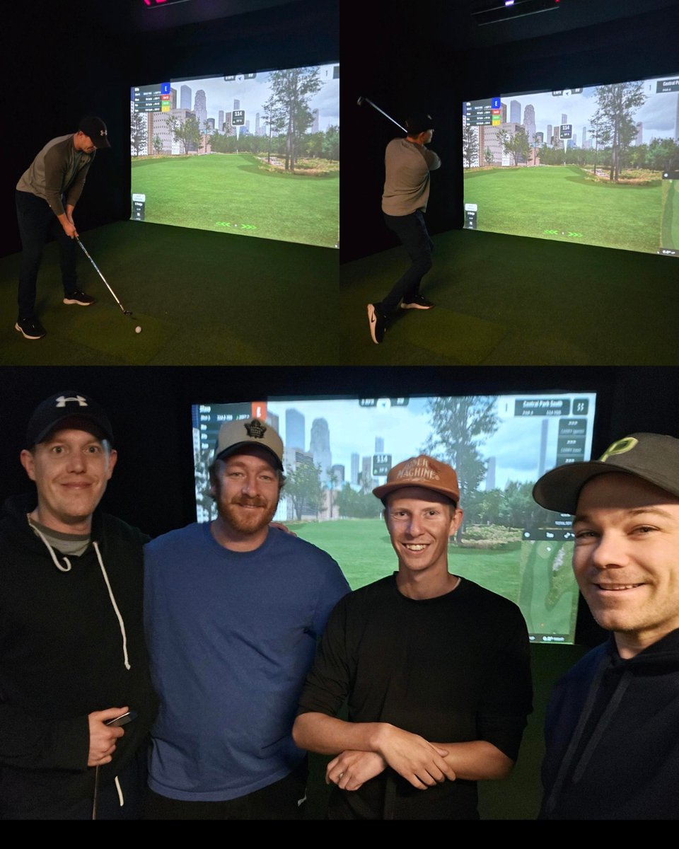 ⛳️🏌️‍♀️ Teamwork, but make it tee time! 

MARC Orillia team members hit the ground swinging this morning at Anytime Golf Simulator! Starting the day with an activity like golf isn't about perfecting that swing—it's about boosting mental clarity, physical health &amp; team bonding.