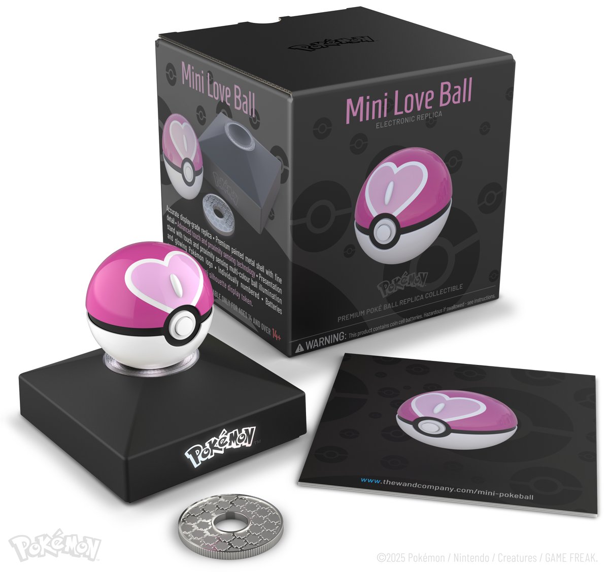 Give the gift of love with our all new Mini Love Ball Replica 🩷 More information and a list of where to shop is available on our website at thewandcompany.com/mini-pokeball/…