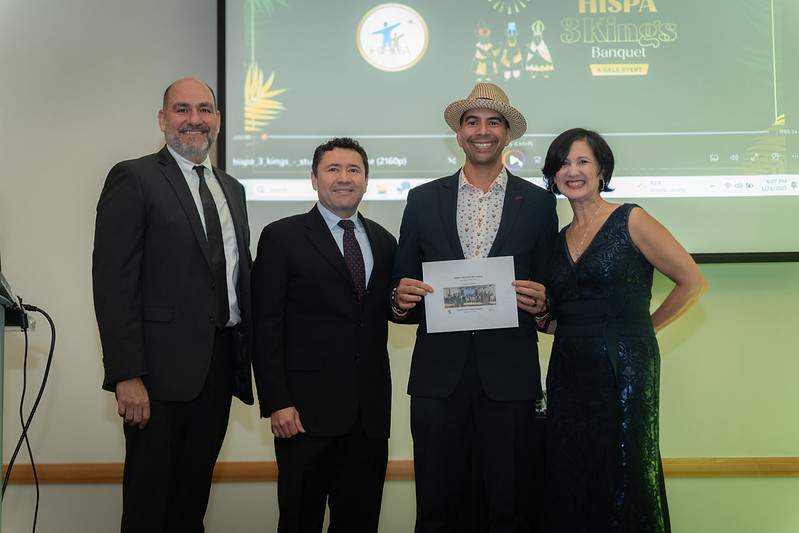 HISPAteam's tweet photo. Finally able to honor our Role Model of the Year in person during #HISPA3KingsFL! Congratulations, Amaury! https://t.co/NEeJMG2WVA