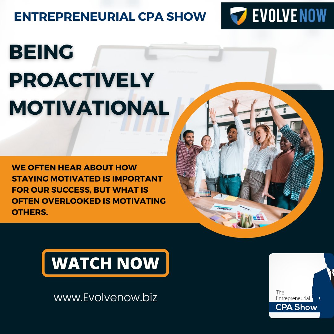 We often hear about how staying motivated is important for our success✅. If you don’t motivate your team and your clients, you’re not being the best professional service provider that you can be. WATCH NOW bit.ly/3aSaOhI 

#EvolveNow #Leadership #SkillBuilding #Expert