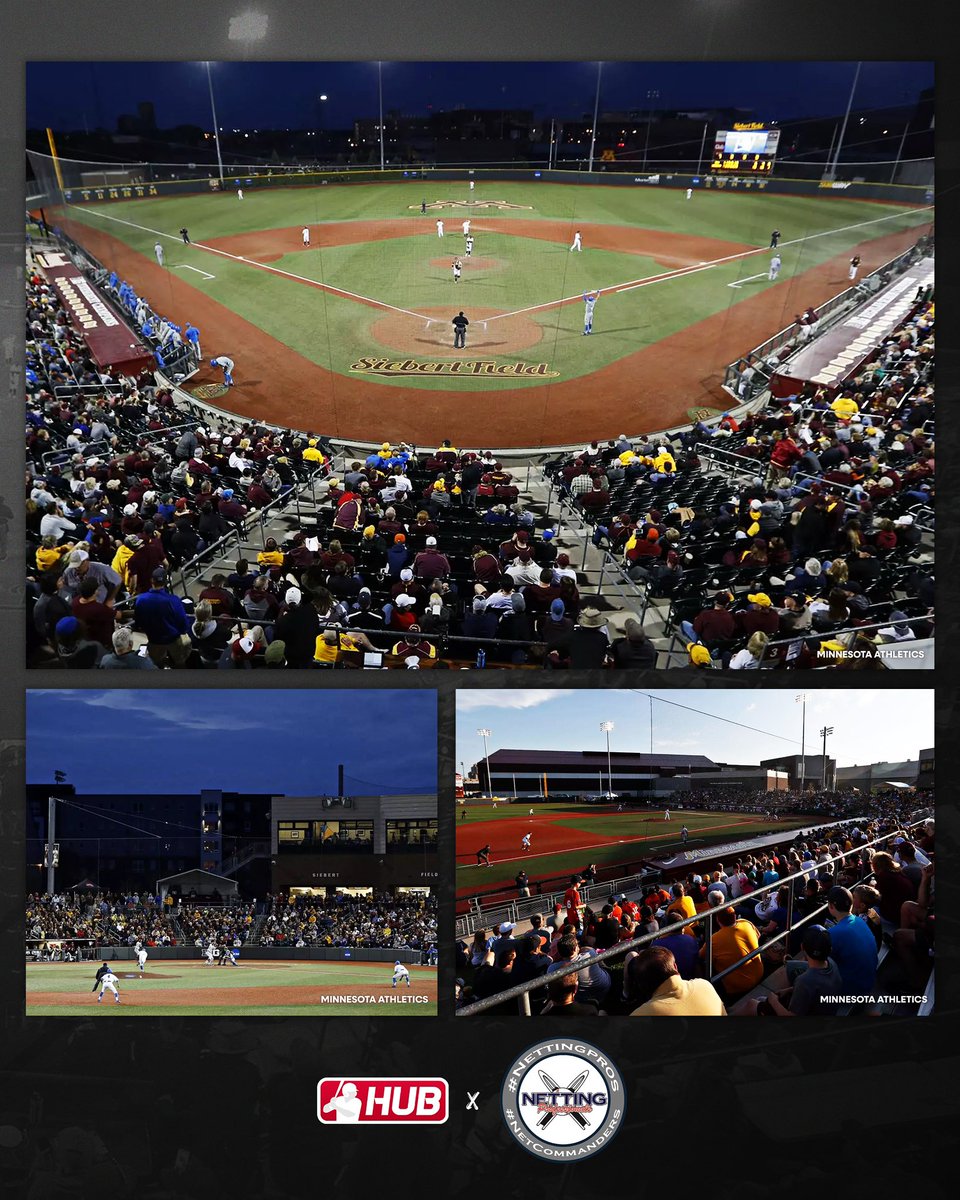 CollegeBSBHub's tweet photo. #FacilityFriday presented by @NettingPros is Siebert Field, home of @GopherBaseball! https://t.co/PLwNg3sYU5