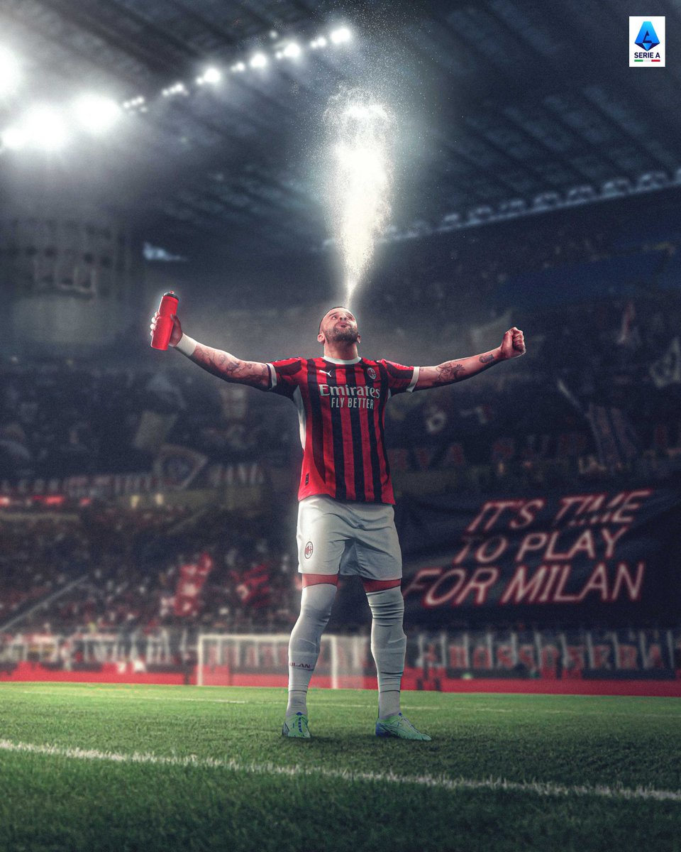 حان الوقت للعب، وحان الوقت لميلان 💪 🔥

كايل والكر جاهز للتحدي بألوان الروسونيري 🔴 ⚫️

#الدوري_الإيطالي