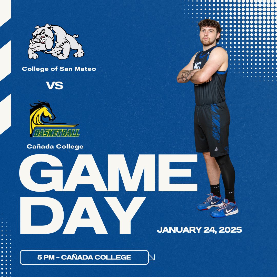 🚨GAME DAY🚨
Bulldogs are back on the road to face off against Cañada College.
Tip off is 5pm.
Watch the live stream here💻: 
fan.hudl.com/usa/ca/redwood…