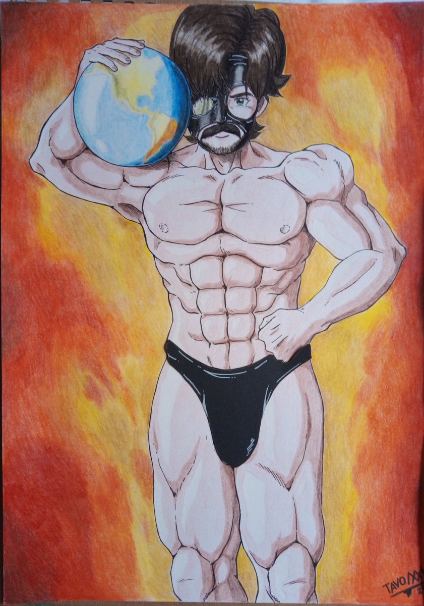 Cuenta la leyenda que existe una versión sin censura en mi otra cuenta <a href="/gaigoooo/">GaiGo</a> PERO DIOS que macizo.  Gracias 💕📷🥸 #gaigo #fanart #mamadisimo