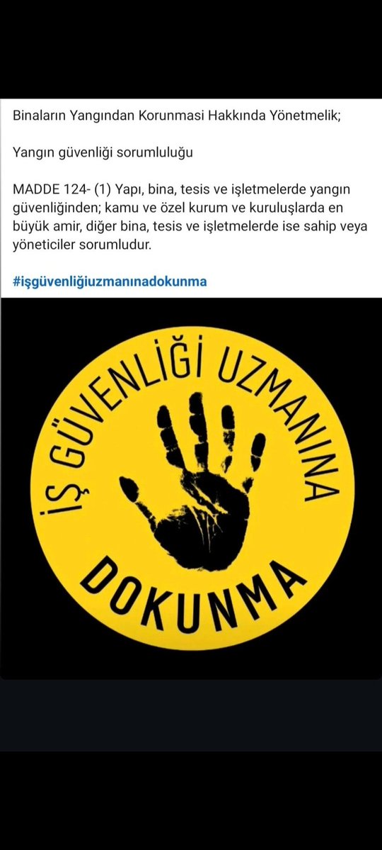 Isverene tavsiye vermek, danismanlik yapmaktir gorevi
#isguvenligiuzmanigunahkecisidegildir
#isgder 
<a href="/eczozgurozel/">Özgür Özel</a> <a href="/herkesicinCHP/">CHP 🇹🇷</a> <a href="/iyiparti/">İYİ Parti</a> <a href="/MDervisogluTR/">Müsavat Dervişoğlu</a> <a href="/ismailsaymaz/">İsmail Saymaz</a> @ugurdundarsozcu <a href="/fatihportakal/">fatih portakal</a> <a href="/Ahmet_Davutoglu/">Ahmet Davutoğlu</a> <a href="/alibabacan/">Ali Babacan</a> <a href="/ahmethc/">ahmet hakan</a> <a href="/simgefstk/">simge fıstıkoğlu</a> <a href="/eceuner12/">Ece Üner</a> <a href="/acikcenk/">Levent Gültekin</a>
