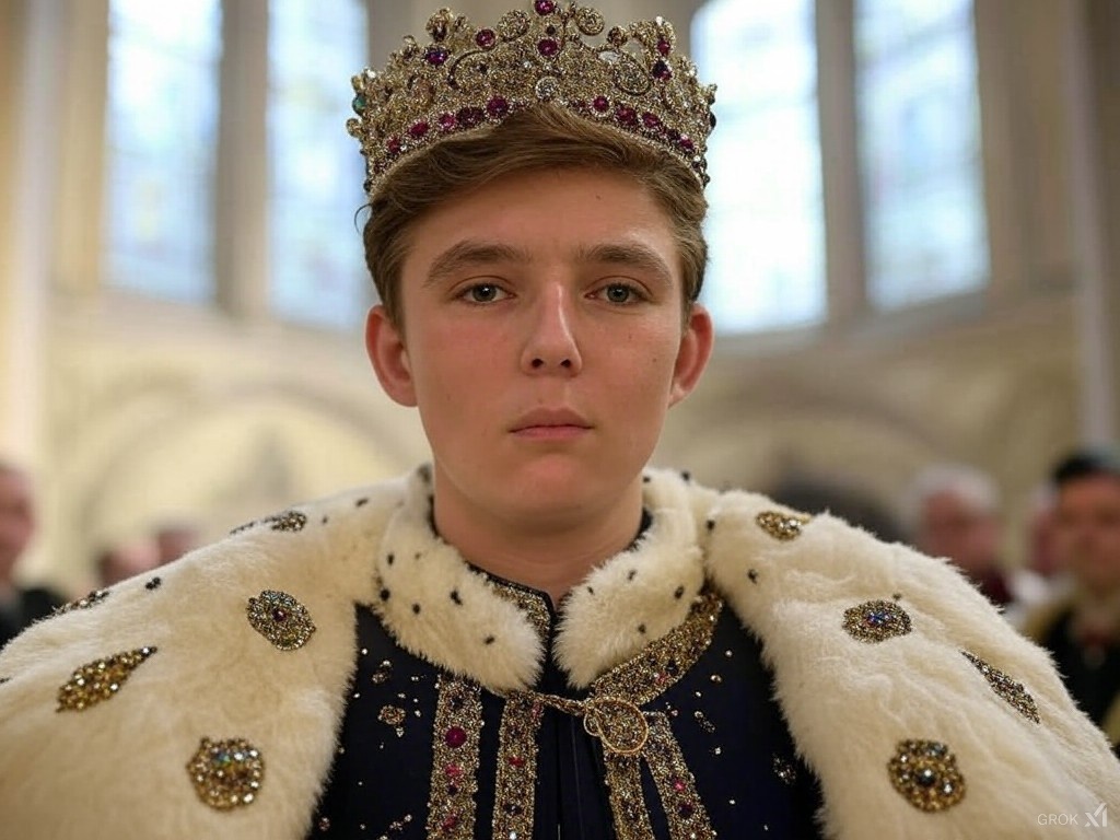 AGDugin's tweet image. I admire Baron Trump, future King of US and Canada Kingdom