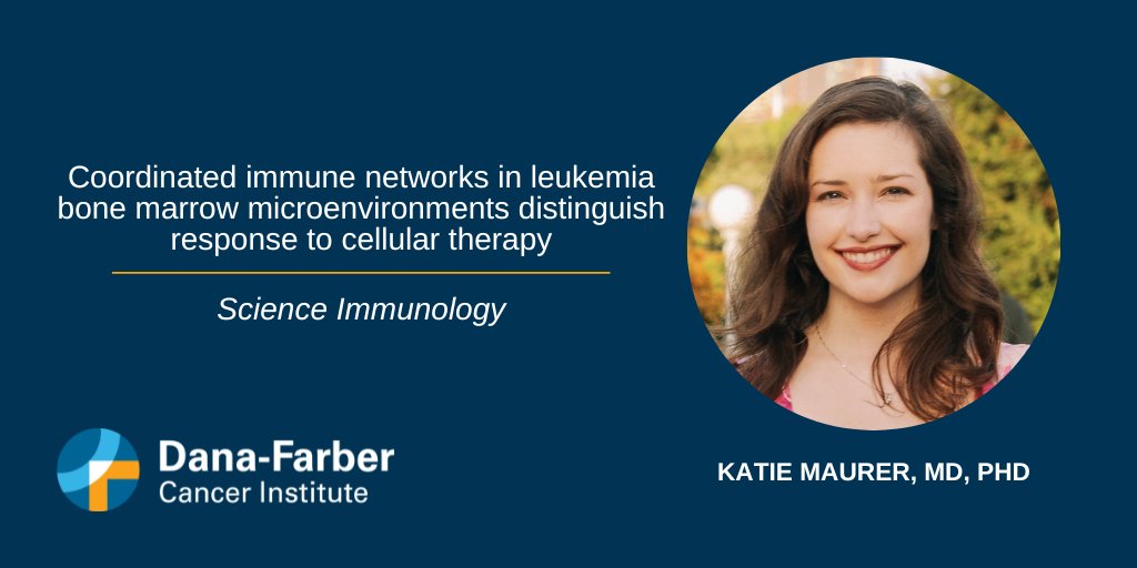 Dana-Farber News (@danafarbernews) on Twitter photo In a study published in <a href="/SciImmunology/">Science Immunology</a>, led by <a href="/Dr_KatieM/">Katie Maurer</a>, <a href="/DanaFarber/">Dana-Farber</a> researchers have identified key factors that contribute to the success of donor lymphocyte infusion to treat relapse of acute myeloid leukemia after stem cell transplant.
Read more: bit.ly/4hurQQg In a study published in <a href="/SciImmunology/">Science Immunology</a>, led by <a href="/Dr_KatieM/">Katie Maurer</a>, <a href="/DanaFarber/">Dana-Farber</a> researchers have identified key factors that contribute to the success of donor lymphocyte infusion to treat relapse of acute myeloid leukemia after stem cell transplant.
Read more: bit.ly/4hurQQg