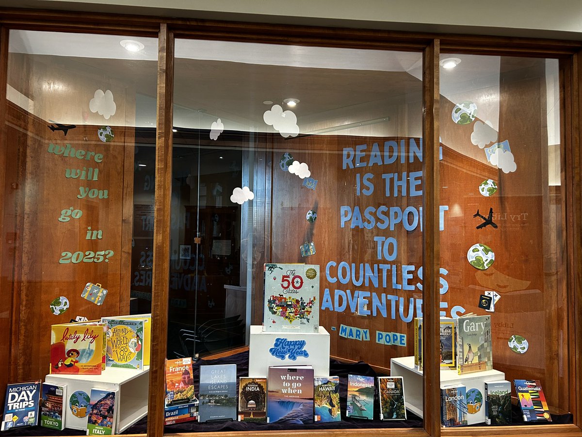trentonlib's tweet photo. Any travel plans in 2025?? Check out a travel book at your local library! ✈️🌎 https://t.co/Lwd2AdSh9y