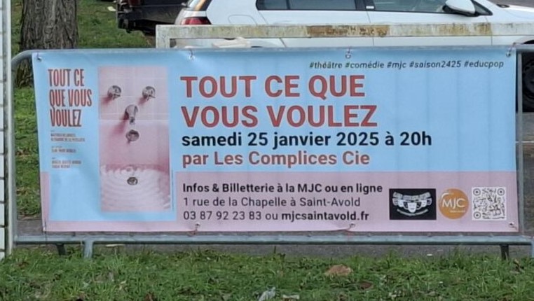 Lescomplicescie's tweet photo. 𝐄𝐧𝐯𝐢𝐞 𝐝𝐞 𝐯𝐨𝐢𝐫 𝐮𝐧𝐞 𝐛𝐨𝐧𝐧𝐞 𝐜𝐨𝐦𝐞́𝐝𝐢𝐞 ? 😄
𝘊𝘦 𝘚𝘢𝘮𝘦𝘥𝘪 25 𝘑𝘢𝘯𝘷𝘪𝘦𝘳 2025 𝘢̀ 20𝘩00
à la Mjc Saint-Avold
Venez assister à  🛁TOUT CE QUE VOUS VOULEZ  - Théâtre🎭
🎟️ Réservation : https://t.co/MS4D3PKvOy
#théâtre #SaintAvold #spectacle https://t.co/r6xIokBv3s