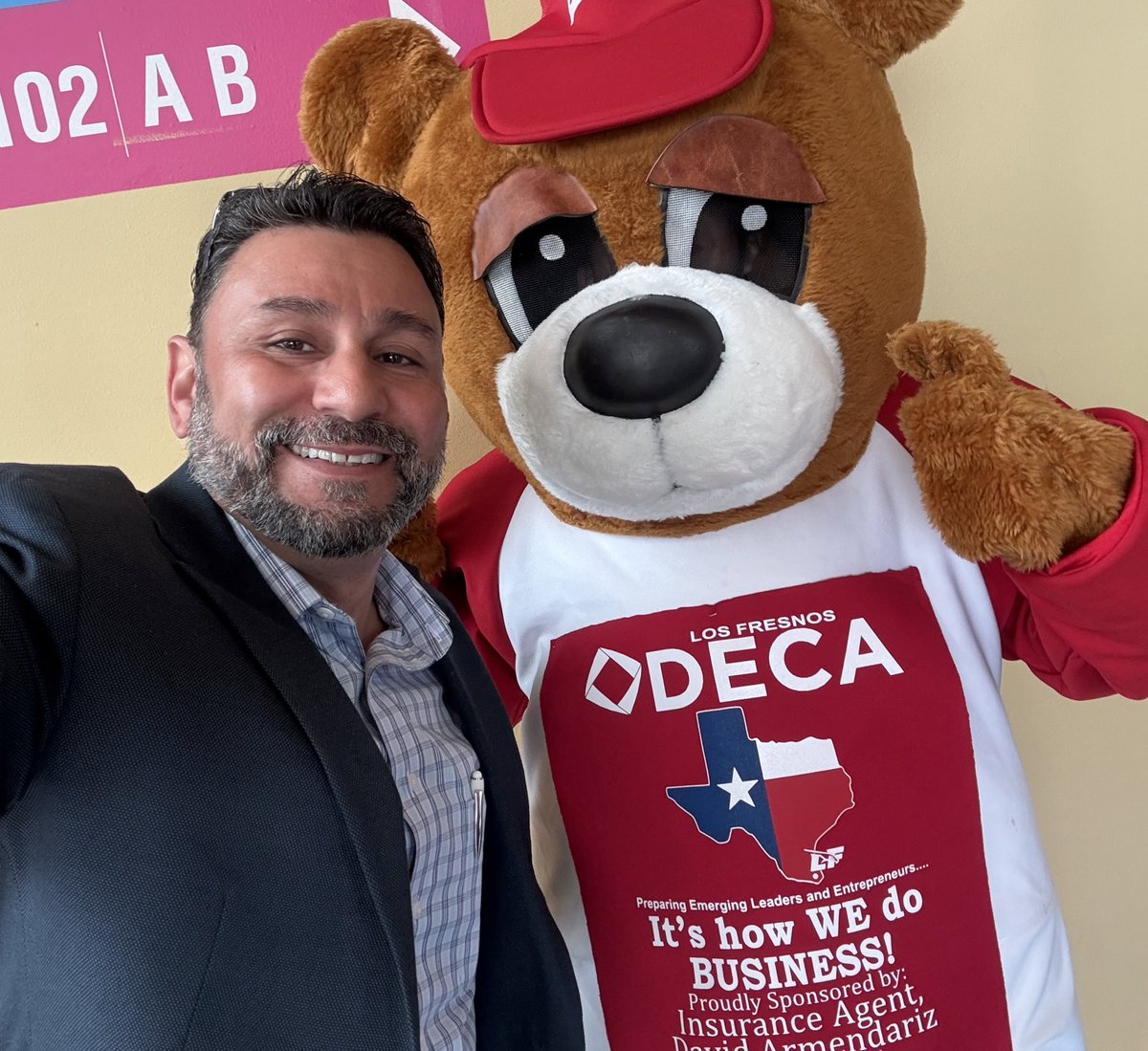 Special guest visited District 1 CDC, quite friendly and supportive! Thank you to insurance agent, David Armendariz for sponsoring!