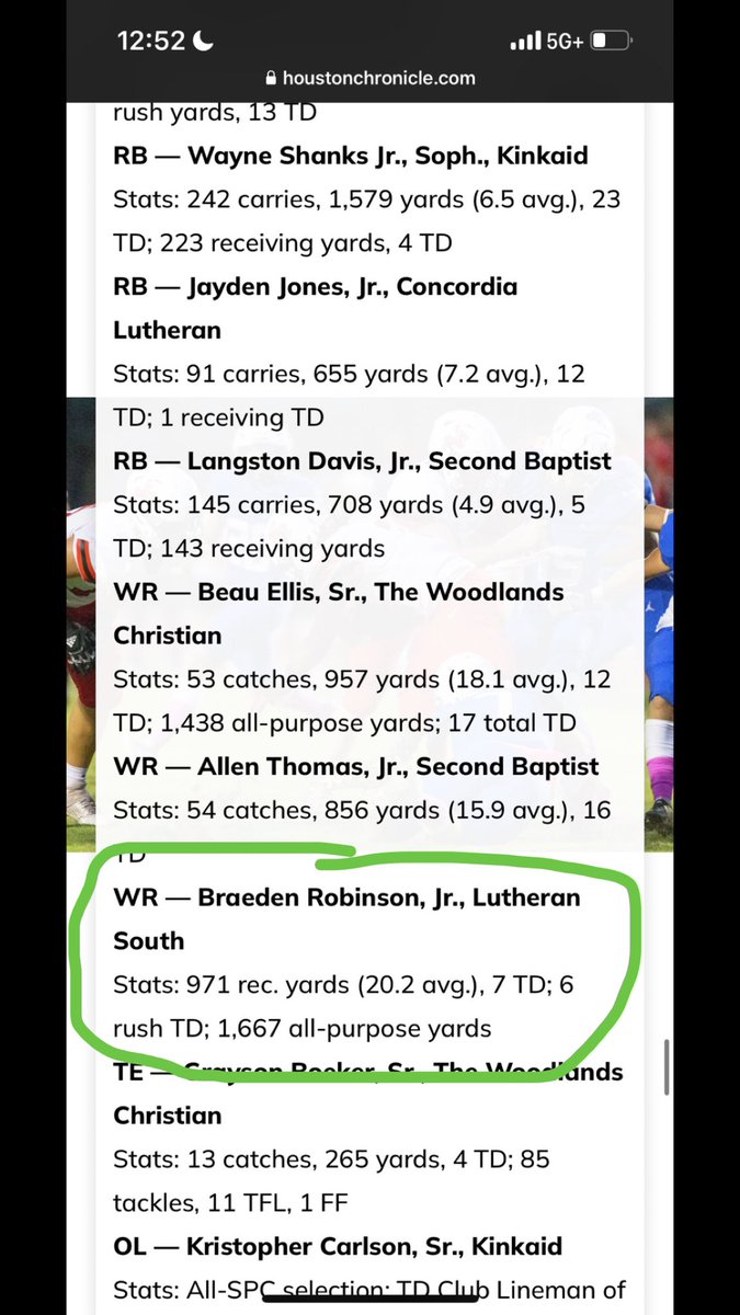 Brae_ontop's tweet photo. #AGTG Blessed to be named All Greater Houston private school Wr @corbymeekins #uncomMEN #SouthPride @Coach_ScottyO @Casey_Smithson @rajesh_murti @bkwr_rice @D_shorts6 @CoachPetty_ @CoachWallaceKU @CoachJDulaney https://t.co/0RVNC8dPnx