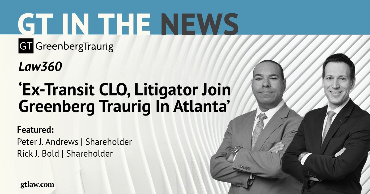 Greenberg Traurig LLP tweet media
