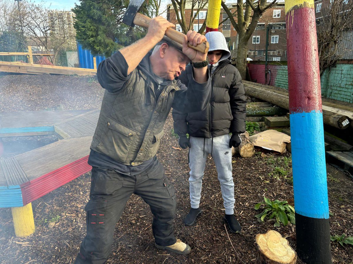 Haringey Learning Partnership (@haringeylp) on Twitter photo Hands-on learning in action! 🔥 Students teamed up with Tam at Somerford Grove today, chopping wood to build an epic bonfire. Hard work, teamwork, and fun outdoors! <a href="/HarPAofficial/">Haringey Play Association</a> #ThisIsAP Hands-on learning in action! 🔥 Students teamed up with Tam at Somerford Grove today, chopping wood to build an epic bonfire. Hard work, teamwork, and fun outdoors! <a href="/HarPAofficial/">Haringey Play Association</a> #ThisIsAP
