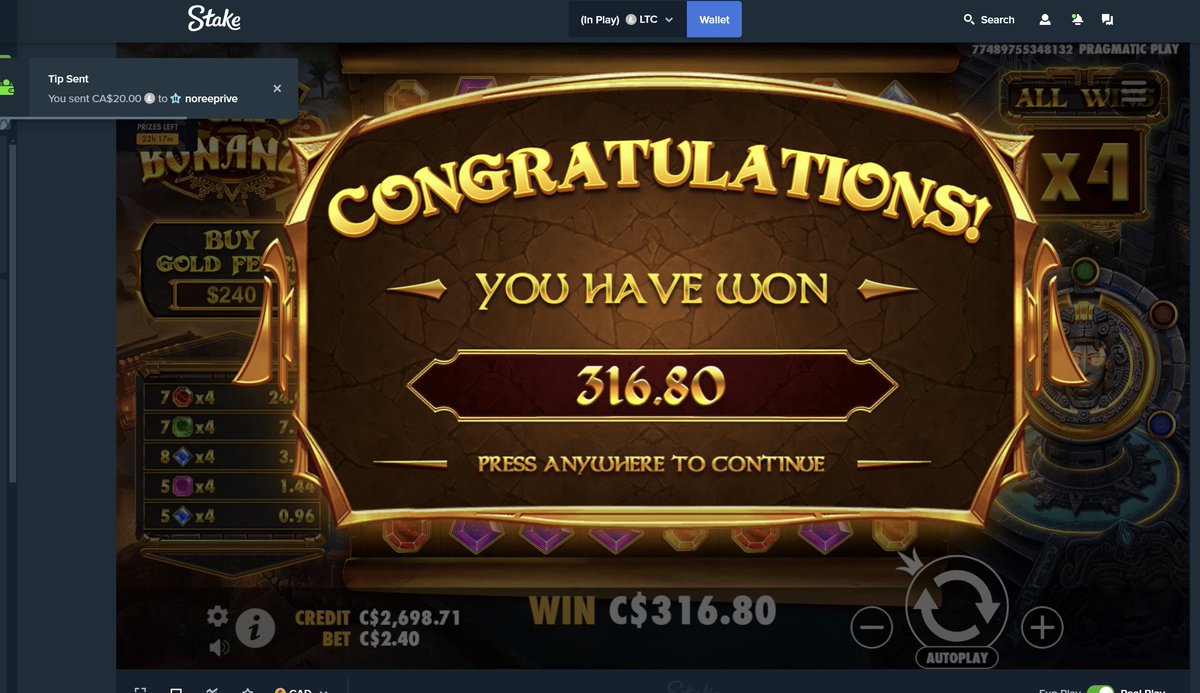 SOOO close to going to the 6x LEVEL! Still Nice TIP for a nice PROFIT!