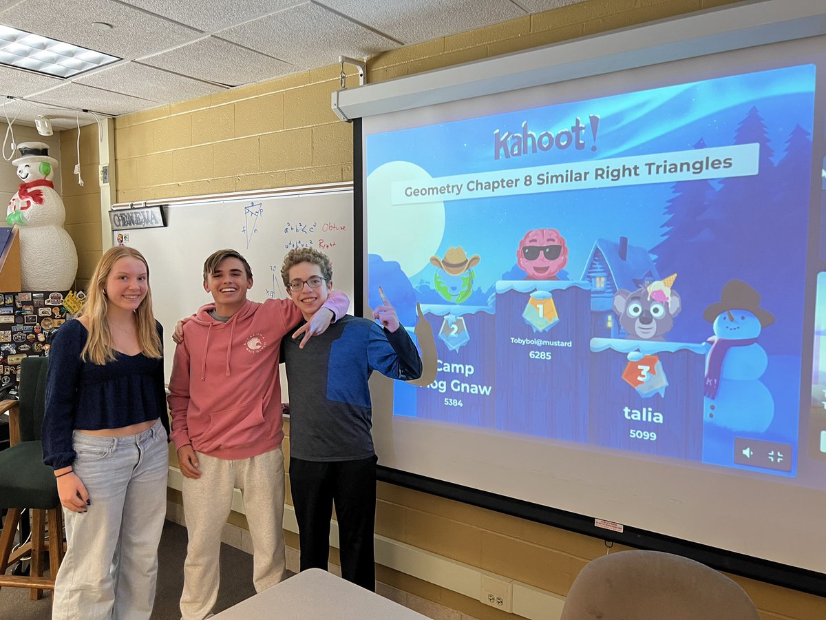 EstabrooksMath's tweet photo. Period 9 Kahoot Winners https://t.co/EvwlCTpEml