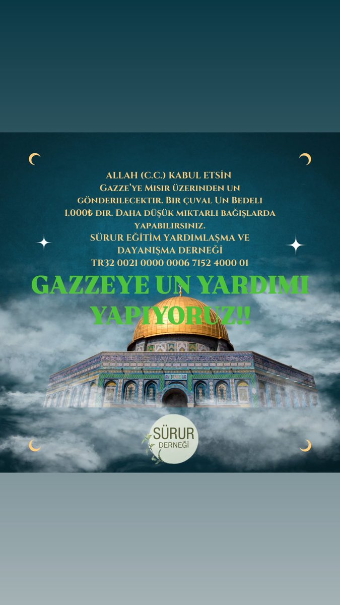 GAZZEYE UN YARDIMI YAPIYORUZ!!