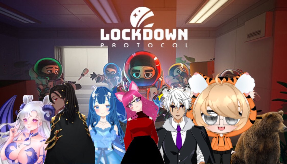 Lockdown tomorrow! With some amazing people
<a href="/StarSuccs/">✨StarSuccs✨ | ENVtuber 💙</a> 
<a href="/Spookysama_/">SpookySama 🖤 ENVtuber 💀</a> 
<a href="/LunahFae/">Lunah 🐬💙</a> 
<a href="/Planet_Maikeru/">Maikeru 😈😇 Vtuber</a> 
<a href="/SandtigerVT/">SandTigerVT</a> 
<a href="/TheBear_Man/">BearMan</a> 
Can’t wait to see you all tm! 🩷