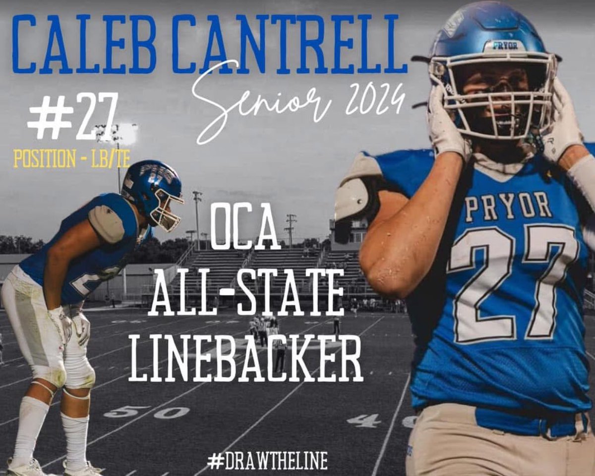 Caleb Cantrell (@calebcantrell27) on Twitter photo I am honored to receive this accomplishment! I couldn’t have done it without my coaches <a href="/Coach_DavisPHS/">Kenny Davis</a>, <a href="/CoachSaiz10/">Clayton Storm Saiz</a>, my teammates <a href="/NoahNoBrakes/">Noah “Bear”Curtis #57 | 6’4” 230 DE</a>, @BrycenCowen68, <a href="/John_Whip10/">John Whipple</a>, and my family supporting throughout my whole journey! I am honored to receive this accomplishment! I couldn’t have done it without my coaches <a href="/Coach_DavisPHS/">Kenny Davis</a>, <a href="/CoachSaiz10/">Clayton Storm Saiz</a>, my teammates <a href="/NoahNoBrakes/">Noah “Bear”Curtis #57 | 6’4” 230 DE</a>, @BrycenCowen68, <a href="/John_Whip10/">John Whipple</a>, and my family supporting throughout my whole journey!
