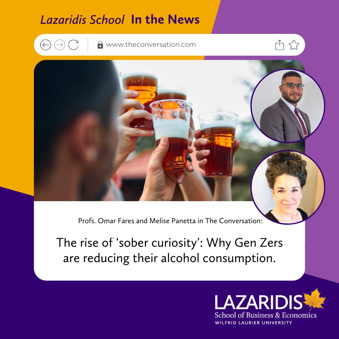 Have you been participating in Dry January? Gen Z sober curiosity is going well-beyond the first month of the year. Consumer behaviour researchers from Lazaridis wrote an independent review on research surrounding the rise in Gen Z sobriety: bit.ly/41lfbKq