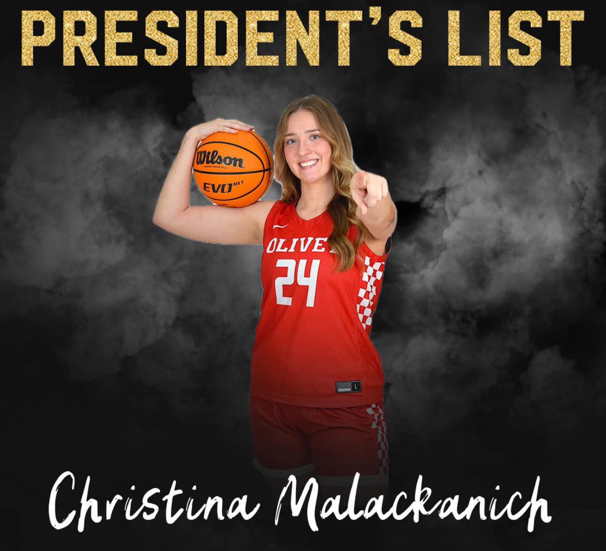 UOlivetWBB's tweet photo. Congratulations to our student-athletes who made the Presidents List (4.0) and Deans Lists (3.5+) for 2024 Fall Semester! 🏀 https://t.co/J1EnHb4hnp