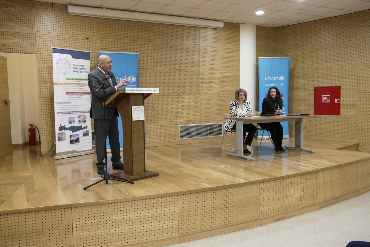 Excited to be part of this initiative in #Greece. The #MoU between Hellenic Mediterranean University &amp; <a href="/UNICEF_Greece/">UNICEF Greece</a> signifies deep commitment &amp; shared vision to strengthen #children's rights. Universities can promote children's well being &amp; have an impact on societies <a href="/EUPHActs/">EUPHA</a>