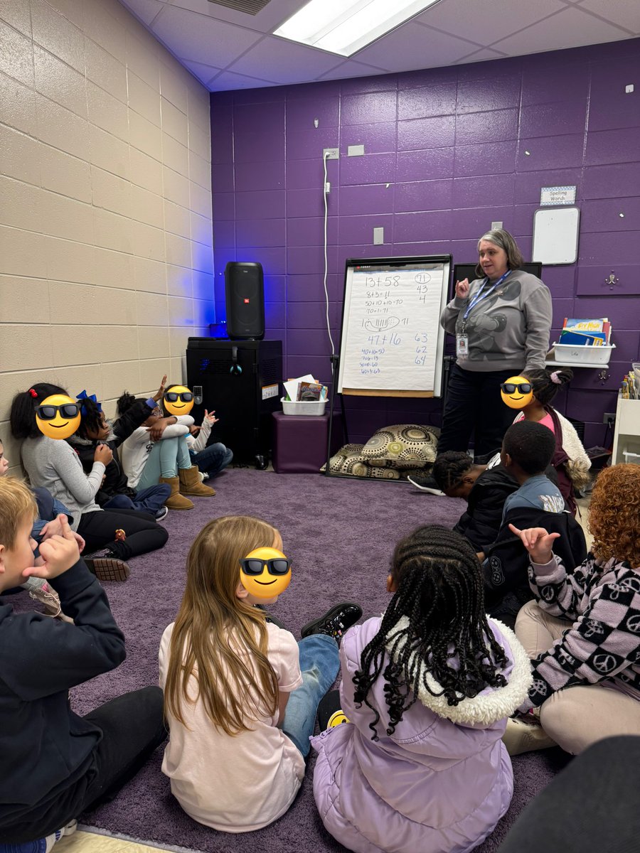 Maria_Adams0019's tweet photo. From K to 5th grade we have had a number talk filled day at AAA! @jennilynn08 and I explored counting on with Marvin the 🐵, multiplication, addition to 💯, and adding fractions with students today! #numbertalks
@AmstiUAH @AMSTI4all https://t.co/6VPc1sAcnY