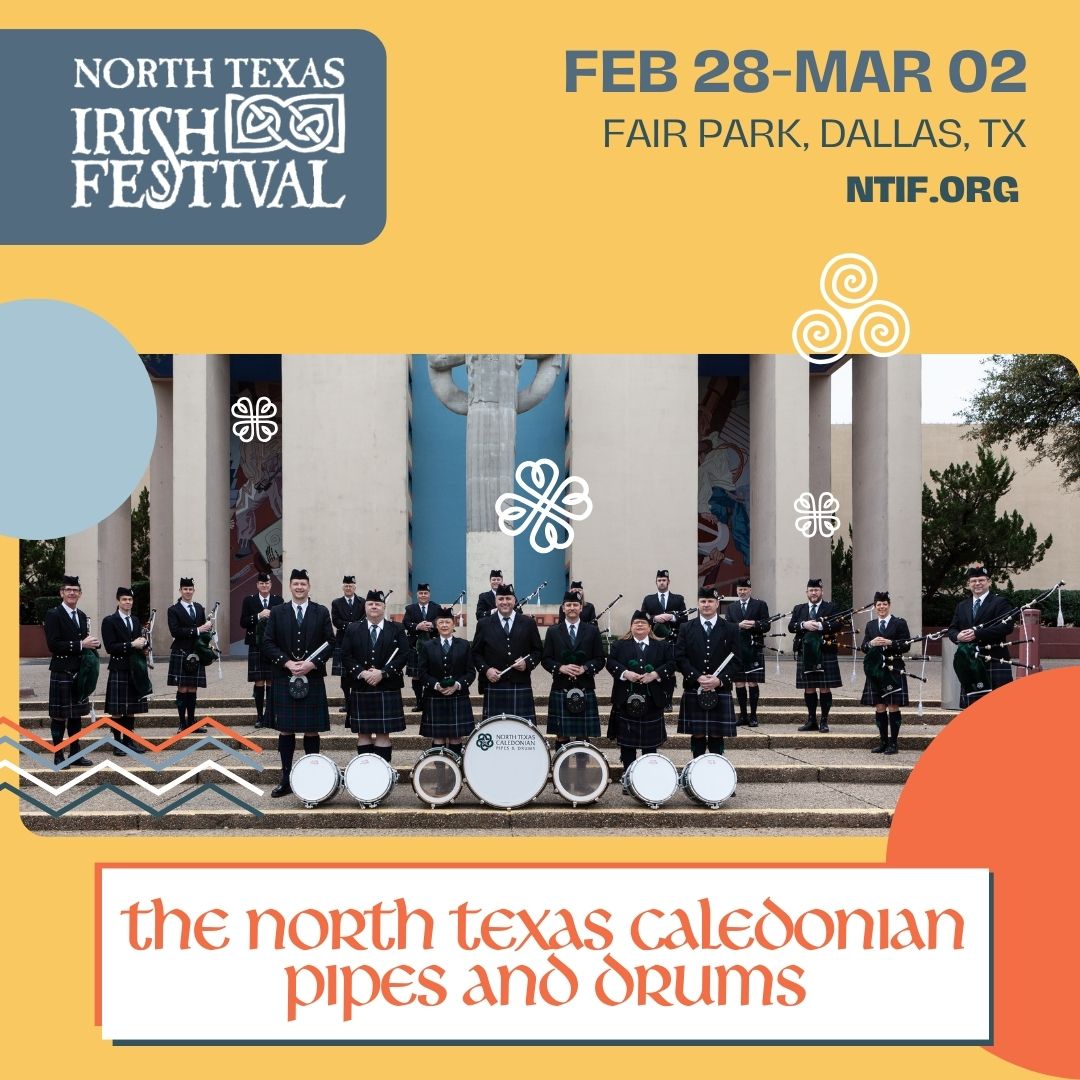 NTIF_scma's tweet photo. Big names and local legends! North Texas Caledonian Pipes and Drums, Cleghorn, Emerald Accent, and Rathmore are taking the stage this year! 🎉 Don’t miss the fun—get your tickets today! 

🔗https://t.co/B1irukzVqt  

#NTIF25 #IrishFestival #irishmusic #celticmusic @cleghornmusic @NTCPD @RathmoreBand