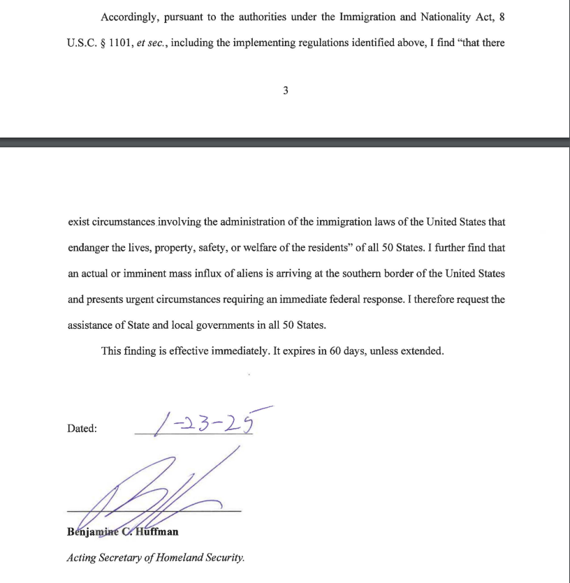 ReichlinMelnick's tweet photo. 🚨NEW! The Trump administration has invoked a decades-old, never-before-invoked, legal authority that permits them to authorize willing state and local enforcement officers to carry out "any of the powers, privileges, or duties" of an immigration officer (ICE or Border Patrol). https://t.co/kxiLPyBePQ