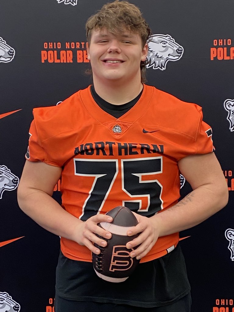 Braxton_75's tweet photo. #AGTG After an amazing visit i'd like to announce my third collegiate offer from @OhioNorthernFB thank you to coaches @Coach_Fries and @coachR_Brown for this opportunity https://t.co/4AXmwP4WMX