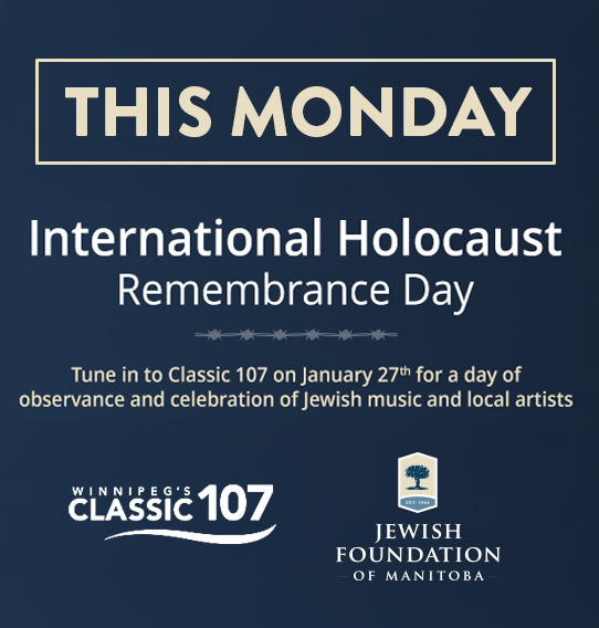 This Monday, in honour of International Holocaust Remembrance Day, tune in to <a href="/Classic107FM/">Classic 107 FM</a> for a full day of Jewish music and performances by local artists.

#HolocaustRemembranceDay #WeRemember #Classic107