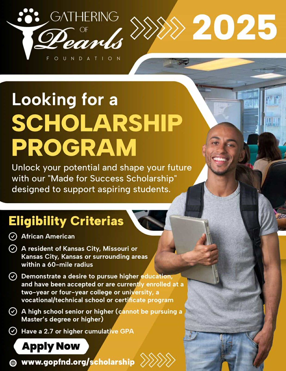 ❗ Attention Seniors! This scholarship just extended their deadline to February 7th! ❗Apply here: gopfnd.org/scholarship