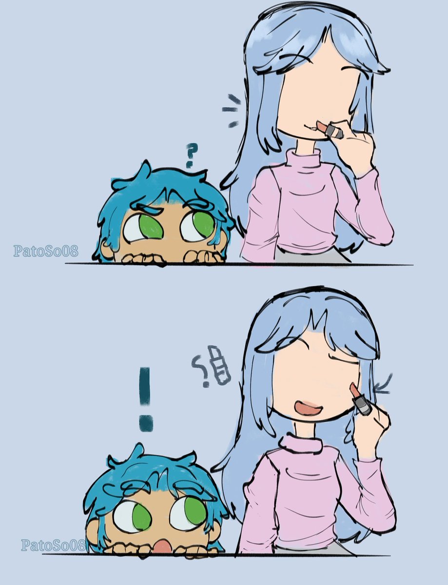 PatoSo08's tweet photo. Ola, ví a mi hermano maquillándose con las cosas de mi mamá y pensé en si Bon alguna vez hizo eso cuando aún estaba la suya, me imagino que murió o algo así pero que quería mucho a su criatura #fnafhs #fnafhsRemake #fanart https://t.co/4QBktECj8W
