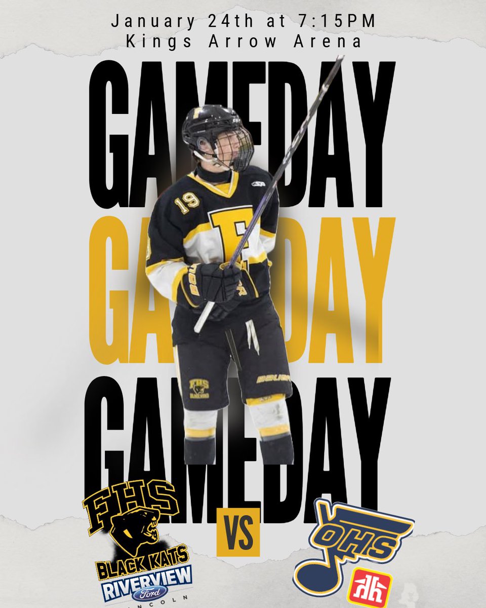 📣 Game Day 📣 

The Boys are off the Oromocto for our final regular season matchup vs OHS. Puck drop is 7:15pm at the Kings Arrow!

#gokatsgo
