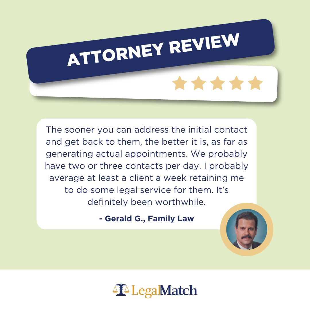 Here is the actual result from real LegalMatch member attorney: ow.ly/55tA50UGHz9