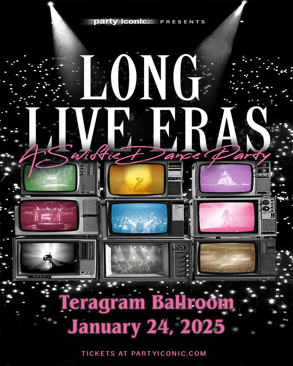 Taylor Swift fans unite! 🎤✨ Join us at TONIGHT at Teragram Ballroom on for Long Live Eras—a celebration of every iconic Taylor era. Get your tickets now and let’s sing our hearts out! 🌟 [link in bio] <a href="/partyiconic/">𝕷𝖚𝖎𝖘</a>