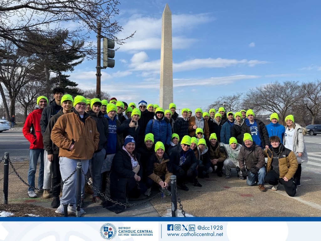 We're wishing our Rocks Vitae pro-life student organization best wishes as they participate in the March for Life in Washington D.C. today!

Over 40 Shamrocks and several staff members are proudly representing Catholic Central. #MarchForLife #ProLife