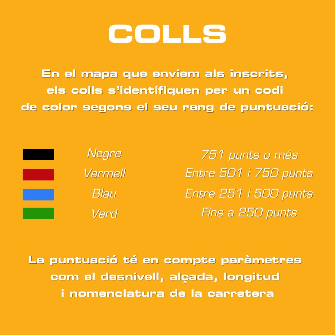 100Colls's tweet image. 🗺️El valor en punts de cada coll es troba en el mapa que us enviem després de la vostra inscripció! 

🥇 Planifica la millor estratègia i lluita pel prestigi d’obtenir el títol Màster 100Colls!

#100Colls #100Colls2025 #Motardlover #Puntuacio #Colls #Classificació #Rutesenmoto