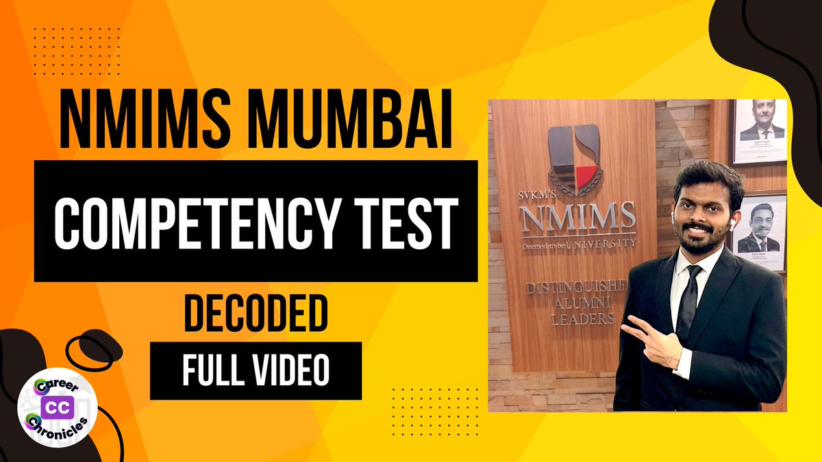 yelemrk's tweet photo. https://t.co/G3u3tuI9sG

Know someone preparing for #NMIMS PI
Share this with them now 🎯

#Competency #Assessment #NMIMSCompetencyAssessment #NMIMSMumbai https://t.co/xfnK7JoOt8