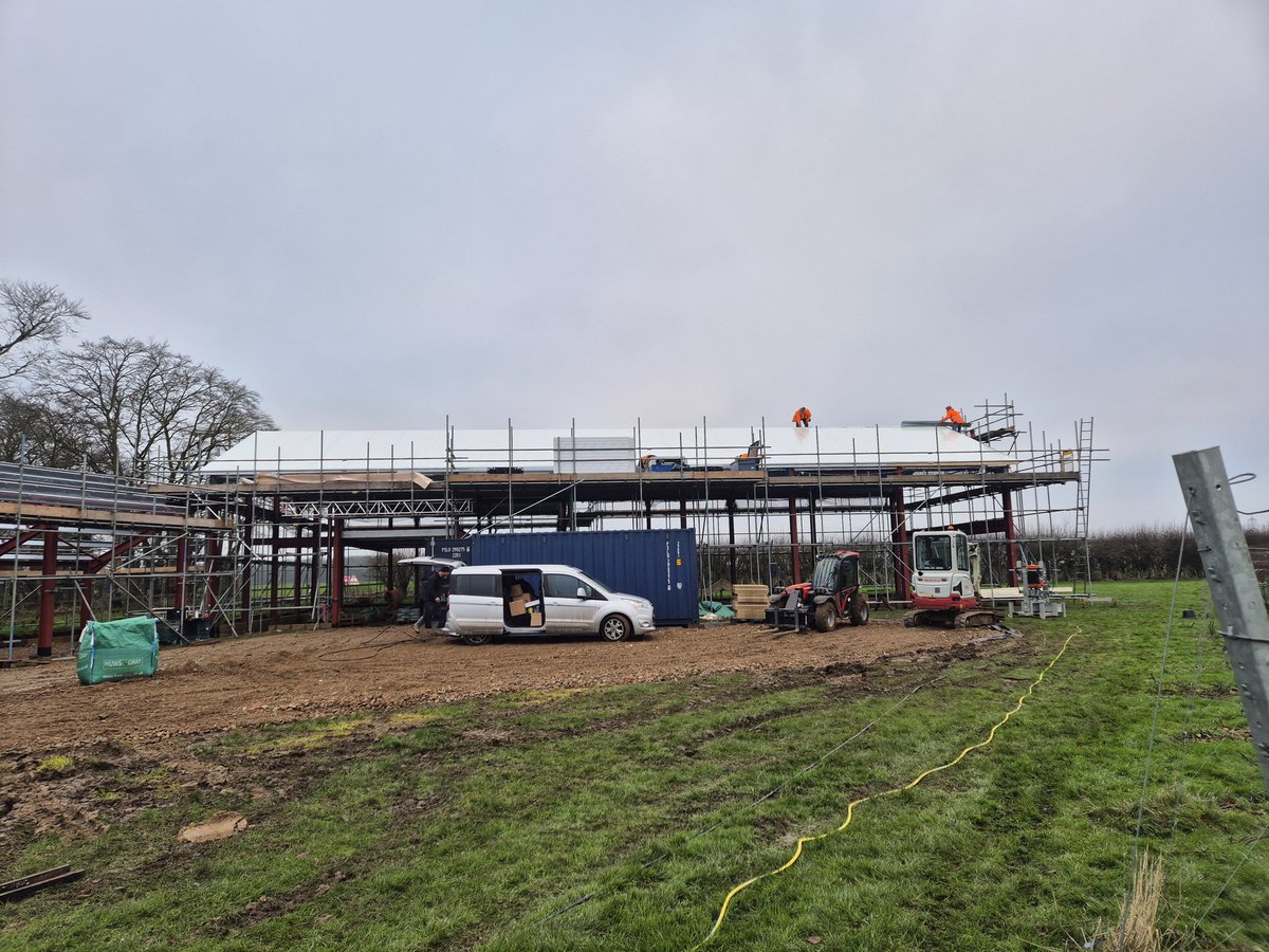 The new winery starting to take shape